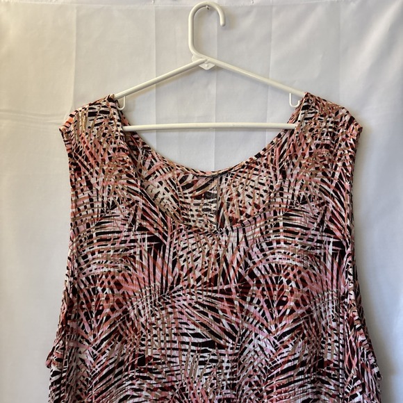 Tropical Multicolor Tank Top Maxi Dress - Women's Size XL Tags Removed - Picture 3 of 6